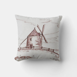 Windmühle Le Moulin de Moidrey Pontorson Kissen