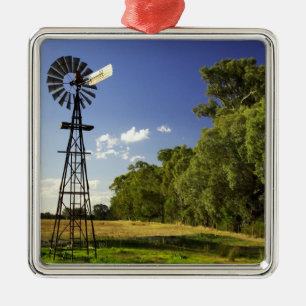 Windmühle nahe der Hume Highway, Victoria, Austral Silbernes Ornament