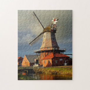 Windmühle Ostfriesland Niederländisch Mahlt Getrei