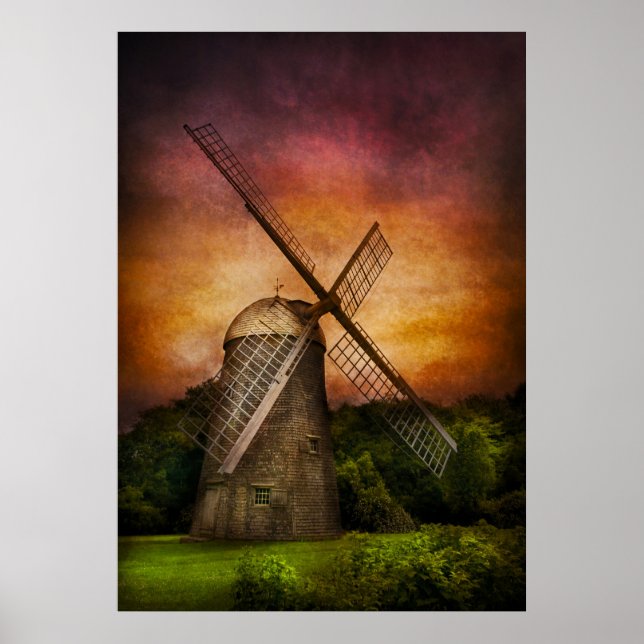Windmühle Poster (Vorne)