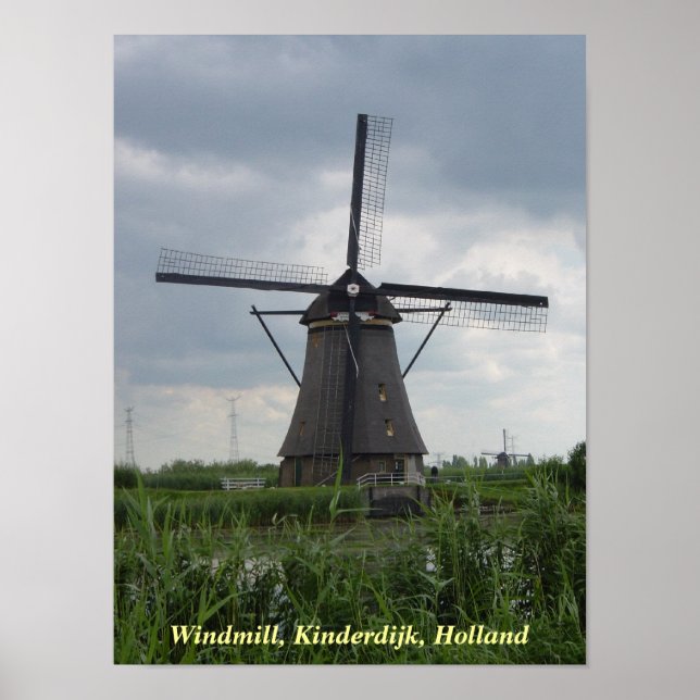 Windmühle-Poster Poster (Vorne)