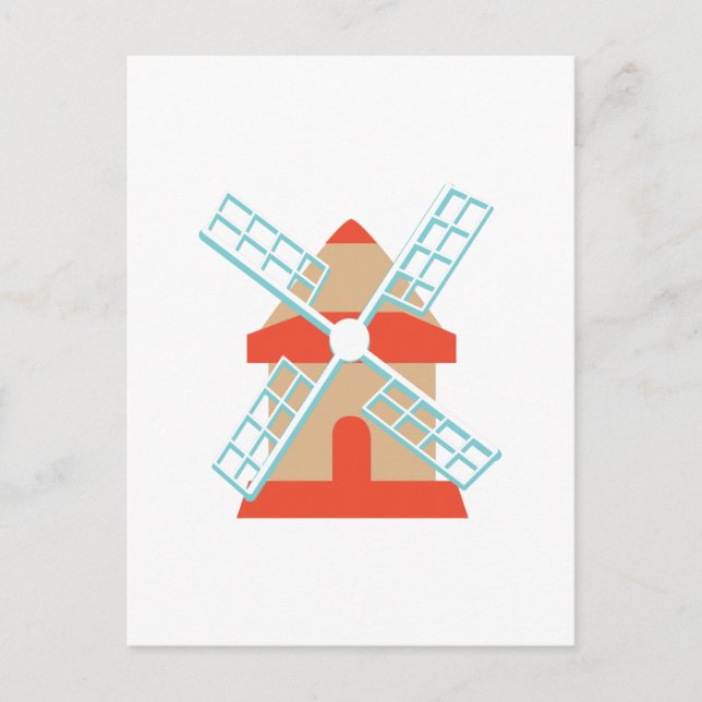Windmühle Postkarte (Vorderseite)