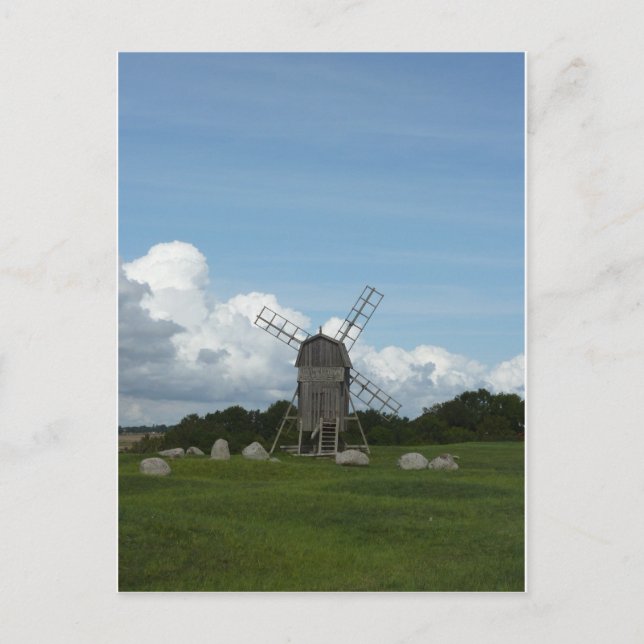 Windmühle Postkarte (Vorderseite)