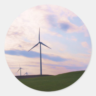 Windmühle! Runder Aufkleber