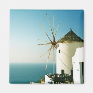 Windmühle Santorini, Griechenland Magnet