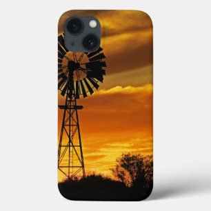 Windmühle und Sonnenuntergang, William Creek, Oodn Case-Mate iPhone Hülle