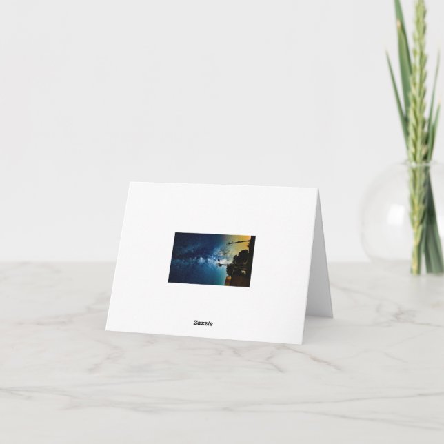 Windmühle und Stars Dankeskarte (Rückseite)