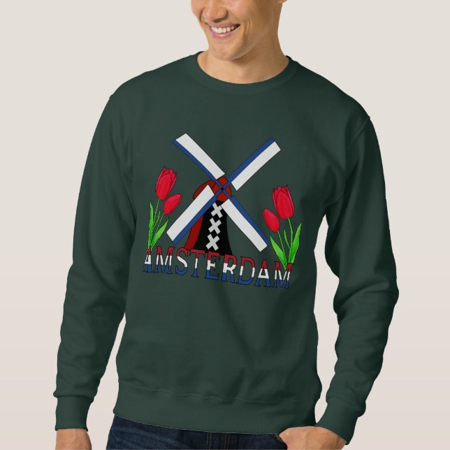 Windmühle und Tulips Sweatshirt (Vorderseite)