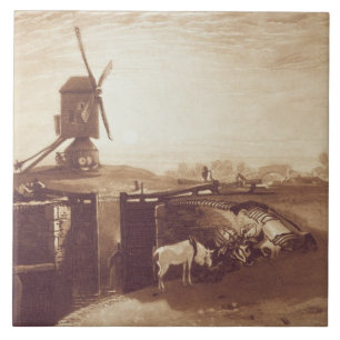 Windmühle und Verschluss Josephs Mallord William Fliese