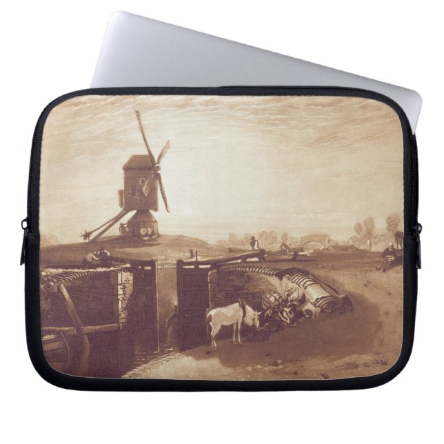 Windmühle und Verschluss Josephs Mallord William Laptopschutzhülle (Vorderseite)