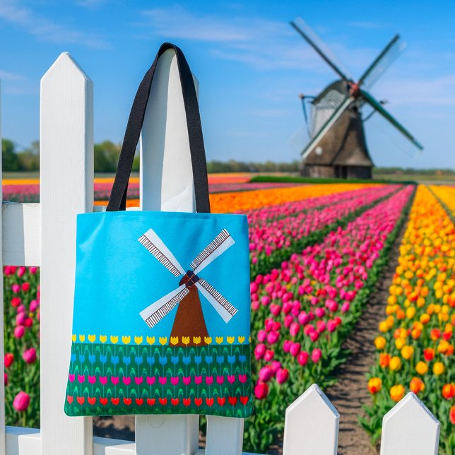 Windmühle unter Tulip-Blume Tasche (Von Creator hochgeladen)