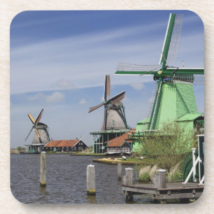 Windmühle, Zaanse Schans, Holland, Niederlande 2 Getränkeuntersetzer