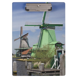 Windmühle, Zaanse Schans, Holland, Niederlande 2 Klemmbrett
