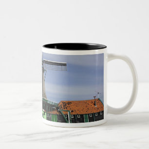 Windmühle, Zaanse Schans, Holland, Niederlande 3 Zweifarbige Tasse