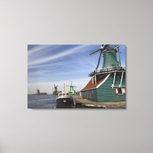 Windmühle, Zaanse Schans, Holland, Niederlande Leinwanddruck