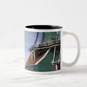 Windmühle, Zaanse Schans, Holland, Niederlande Zweifarbige Tasse