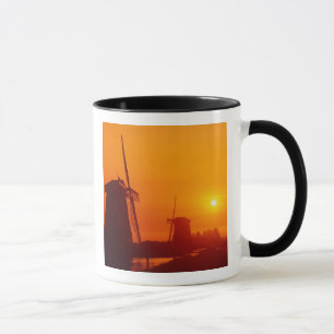 Windmühlen bei Sonnenuntergang, Schermerhorn, Nied Tasse