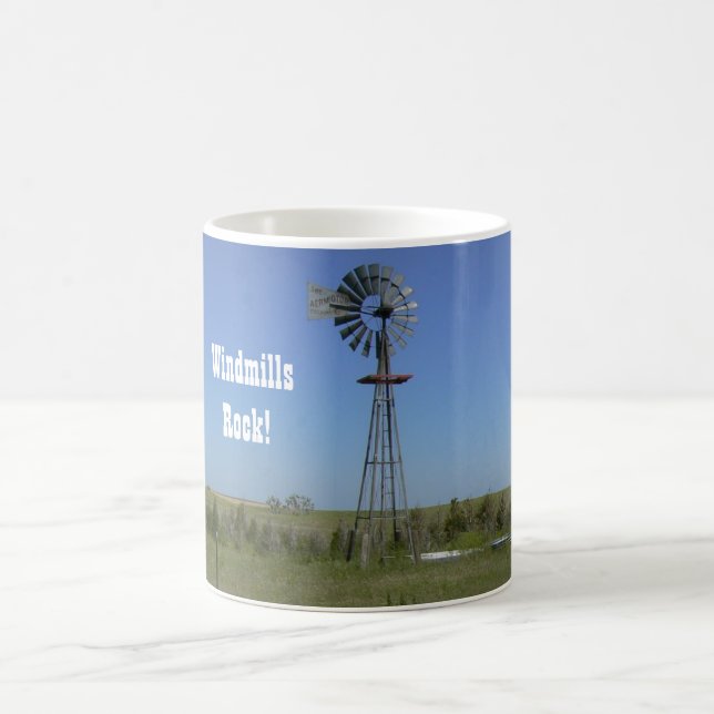 Windmühlen-Felsen! Kaffeetasse (Mittel)