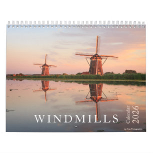 Windmühlen-Fotografie in den Niederlanden 2026 Kalender