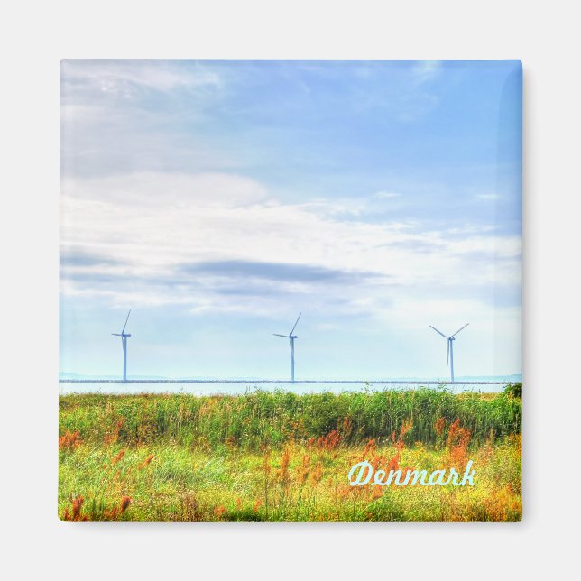Windmühlen in Dänemark Magnet (Vorne)