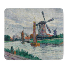 Windmühlen in Holland (Niederlande) Schneidebrett