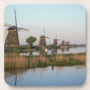 Windmühlen, Kinderdijk, Niederlande Getränkeuntersetzer