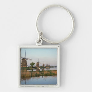 Windmühlen, Kinderdijk, Niederlande Schlüsselanhänger