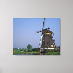 Windmühlen, Leidschendam, Niederlande Leinwanddruck