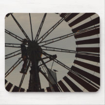 Windmühlen-Silhouette mousepad