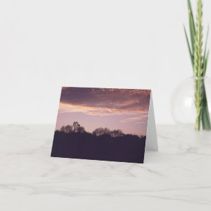 Windmühlen-Sonnenuntergang Notecard #1 Karte