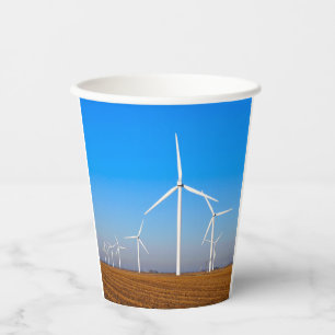 Windmühlenlandschaft Pappbecher