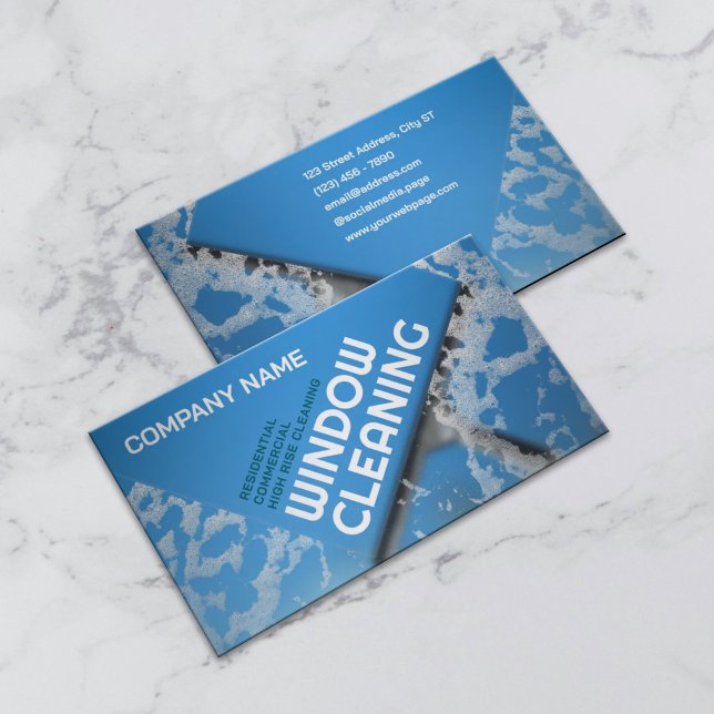 Window cleaning service  visitenkarte (Von Creator hochgeladen)