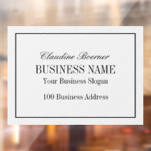 Window Decal Clings Business Zuhause