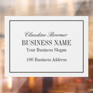 Window Decal Clings Business Zuhause Fensteraufkleber