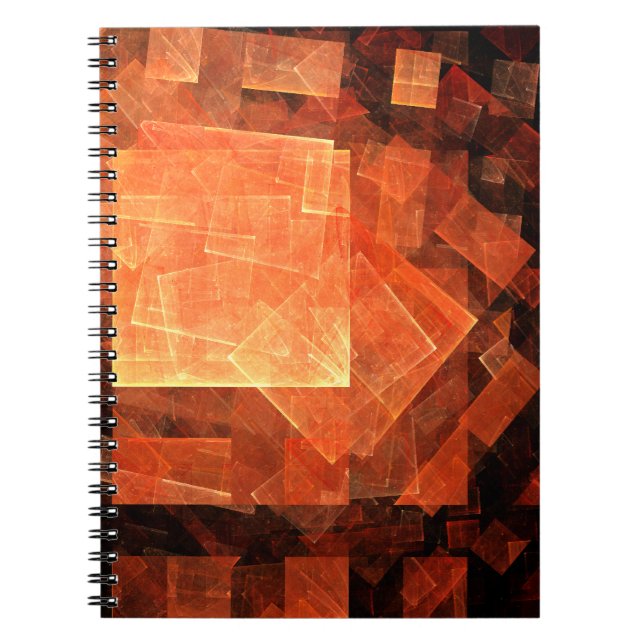 Window Light Abstrakt Art Notebook Notizblock (Vorderseite)