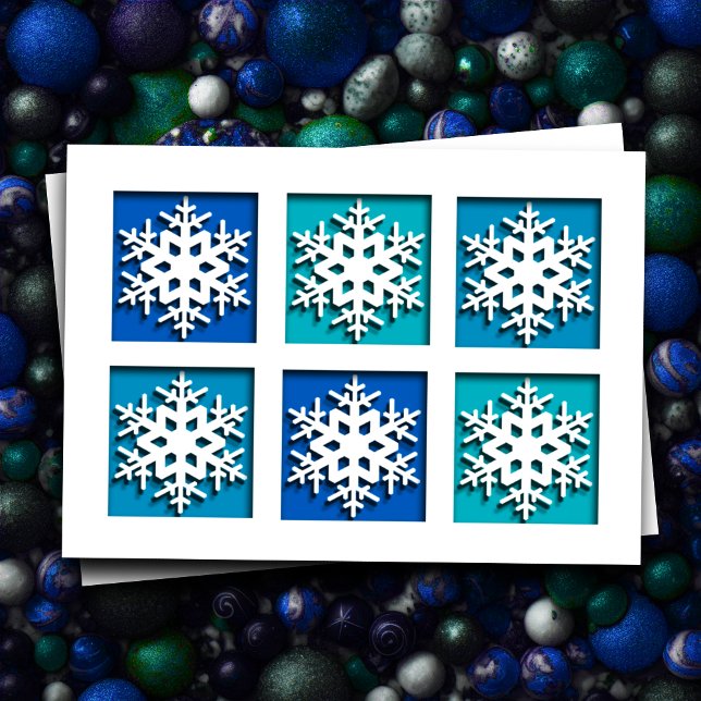 Window Pane Snowflakes Feiertagskarte (Von Creator hochgeladen)