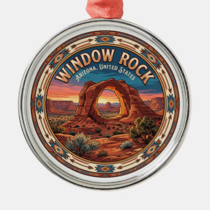 Window Rock Arizona Reise-Souvenir Ornament Aus Metall