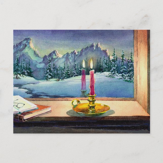 WINDOW SILL by SHARON SHARPE Postkarte (Vorderseite)