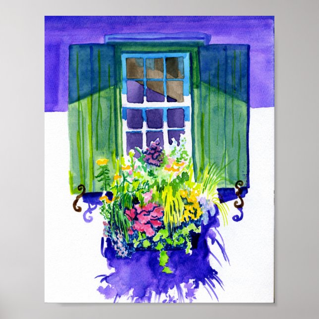 Windows-Aquarell Poster (Vorne)