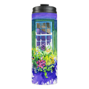 Windows-Aquarell Thermosbecher