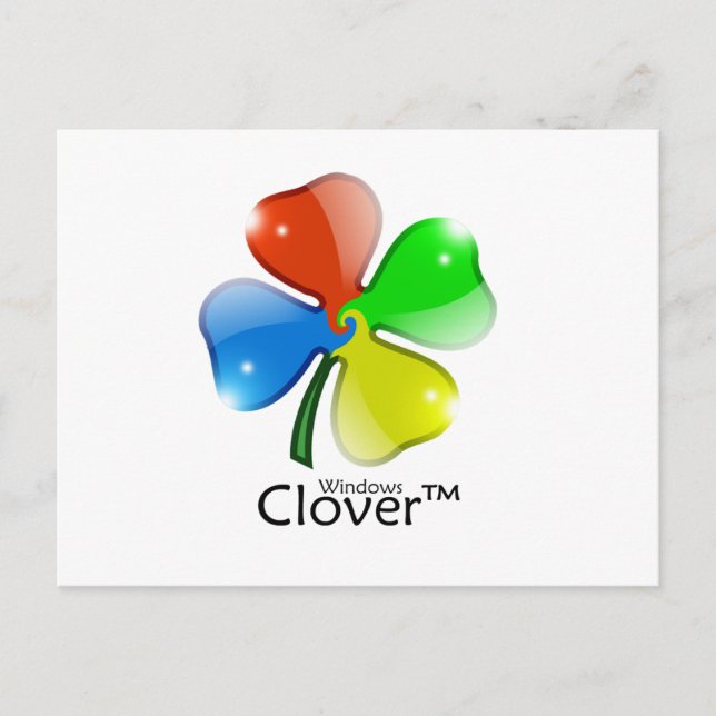 Windows Clover Edition Postkarte (Vorderseite)