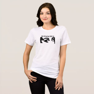 Windows Parodie T‑Shirt – Lustiges Grafikdesign fü Tri-Blend Shirt