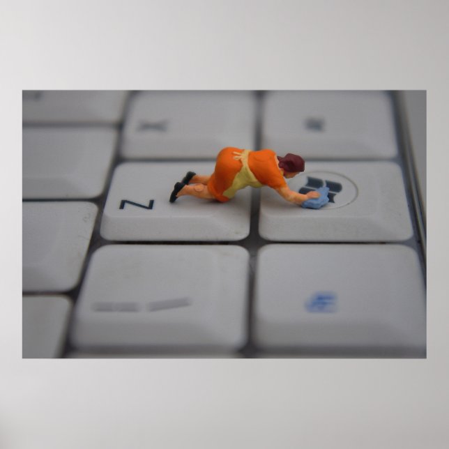 Windows reinigen poster (Vorne)