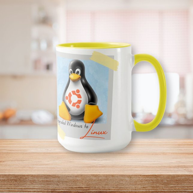 Windows Ubuntu Linux Tux aktualisiert Tasse (Upgraded Windows Ubuntu Linux Tux Mug)