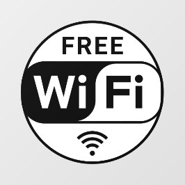 Windows-Verkleidung des kostenlosen WiFi-Stores Fensteraufkleber