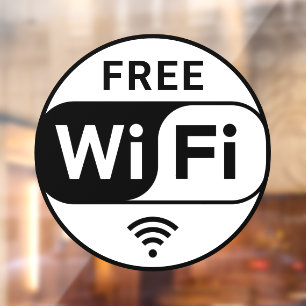 Windows-Verkleidung des kostenlosen WiFi-Stores Fensteraufkleber