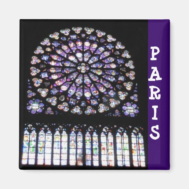 Windows von Notre Dame Magnet (Vorne)