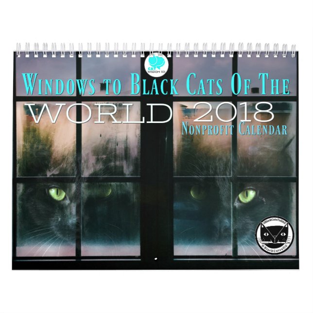 Windows zu den schwarzen Katzen des Kalenders der Kalender (Titelbild)