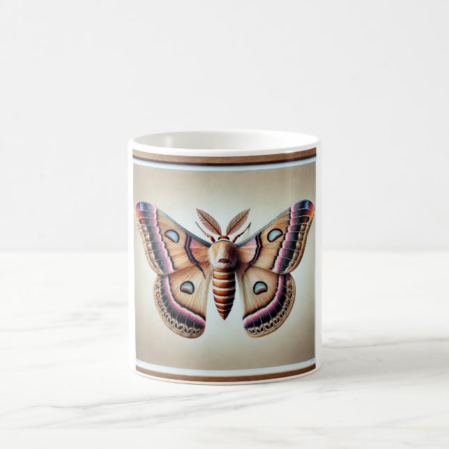 Windowwinged moth 121024IREF249 - Watercolor Kaffeetasse (Mittel)