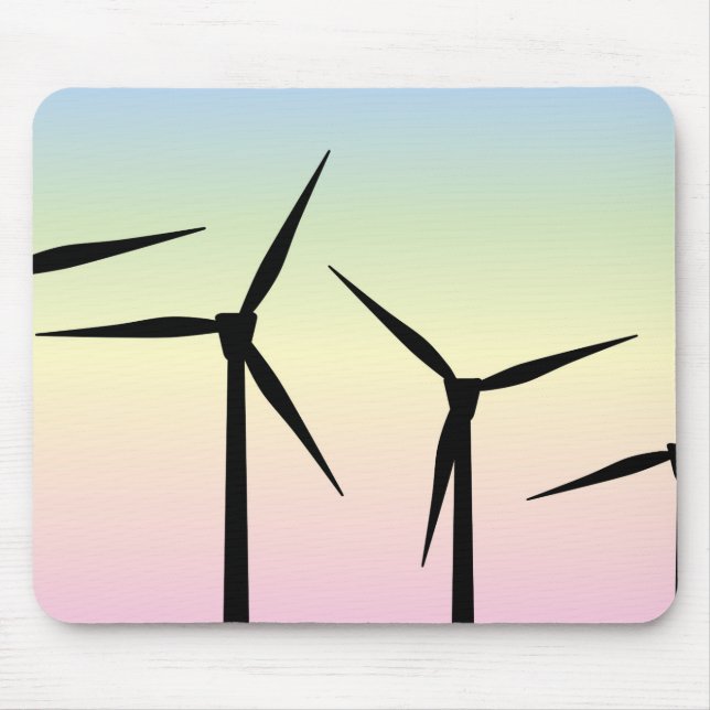 Windpark Morning Mousepad (Vorne)